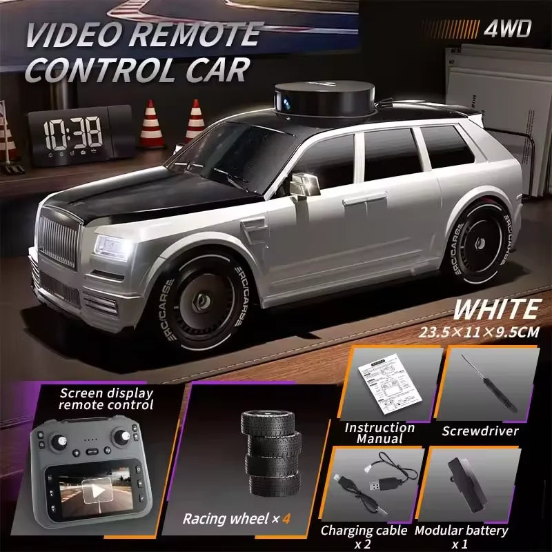 Remote Control Car Model with HD Camera And Swapable Drift Wheels for Outdoor RC Racing