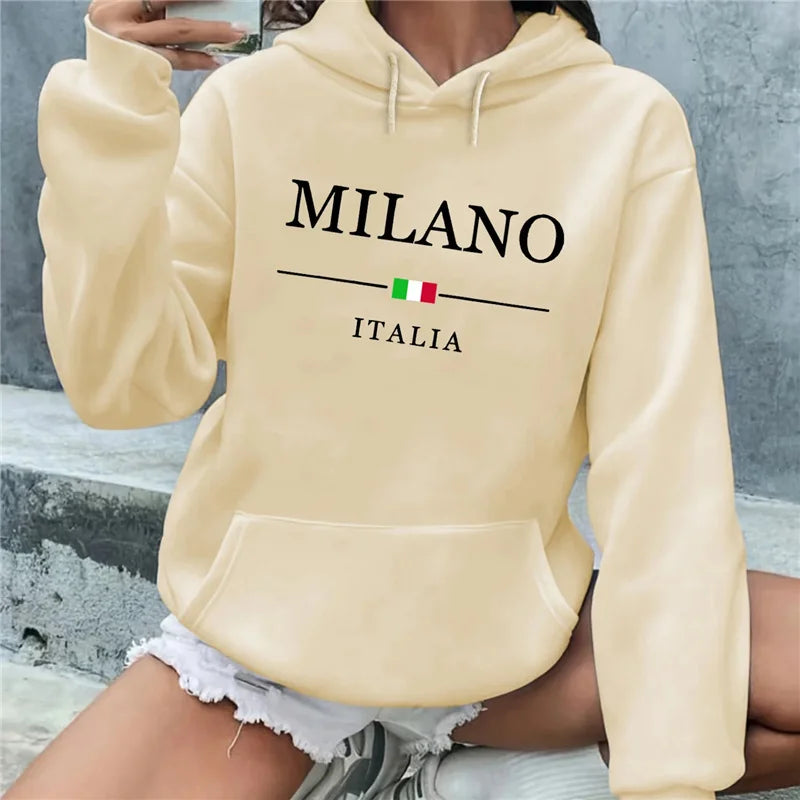 Men's Printed Casual Hoodie — Street Fashion Pullover Sweatshirt