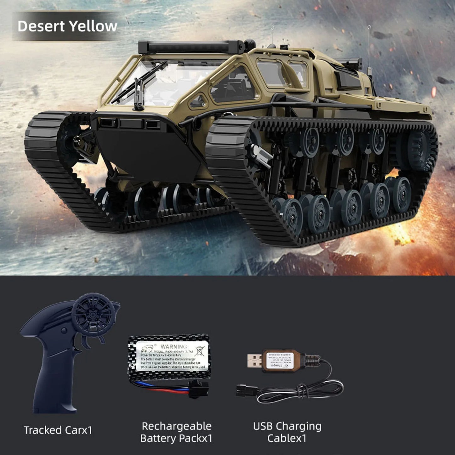 1/18 RTR RC Drifting Tracked Off Road Vehicle C8812 Remote Control Simulation Model Car LED Lights 360 Degree Rotation Hobby