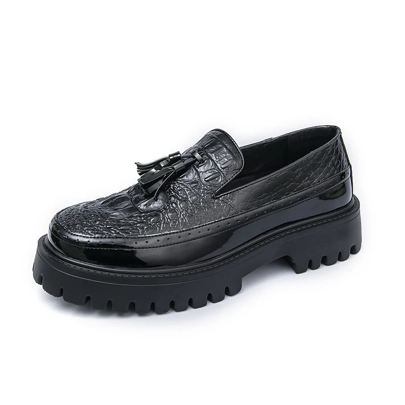 Mens Loafers Shoes Slip on Dress Shoes for Men Patent Leather Business Casual Driving Prom Party Wedding Comfortabl Shoes