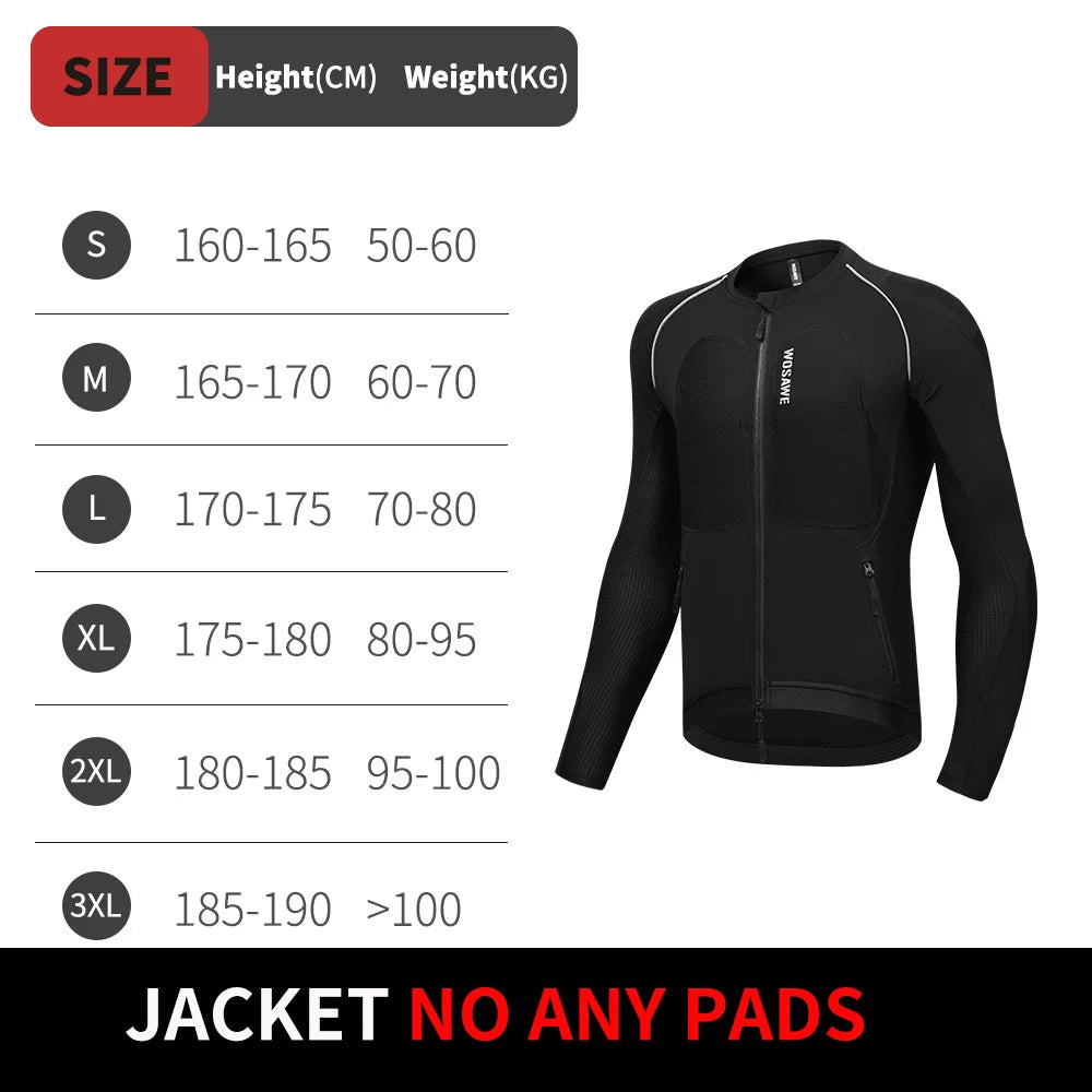 WOSAWE Men's Motorcycle Jacket Lightweight Motocross Motorbike Jacket Clothing Summer Autumn Biker Riding Apparel