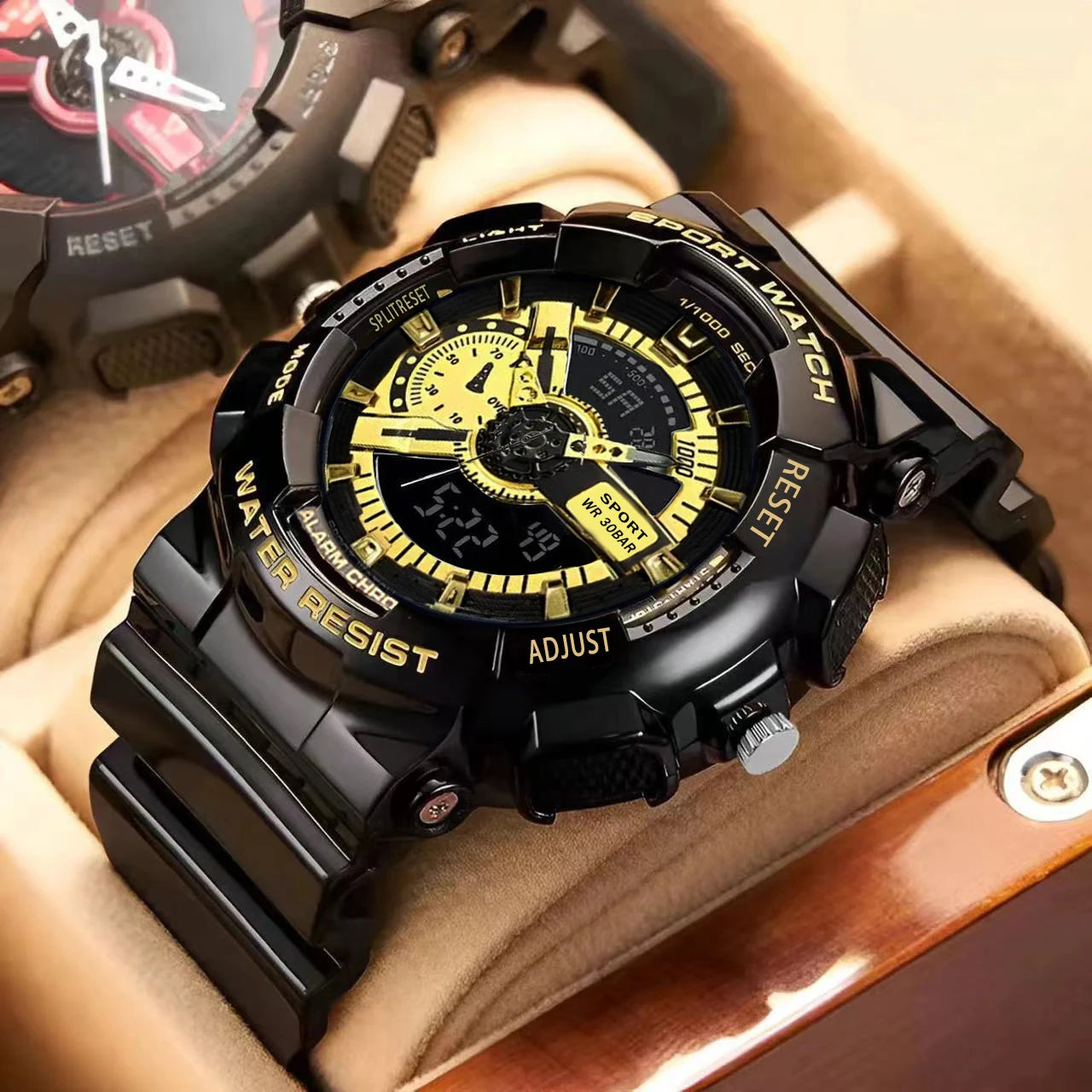 Fashion trend men's watches youth multi-function sports electronic watch