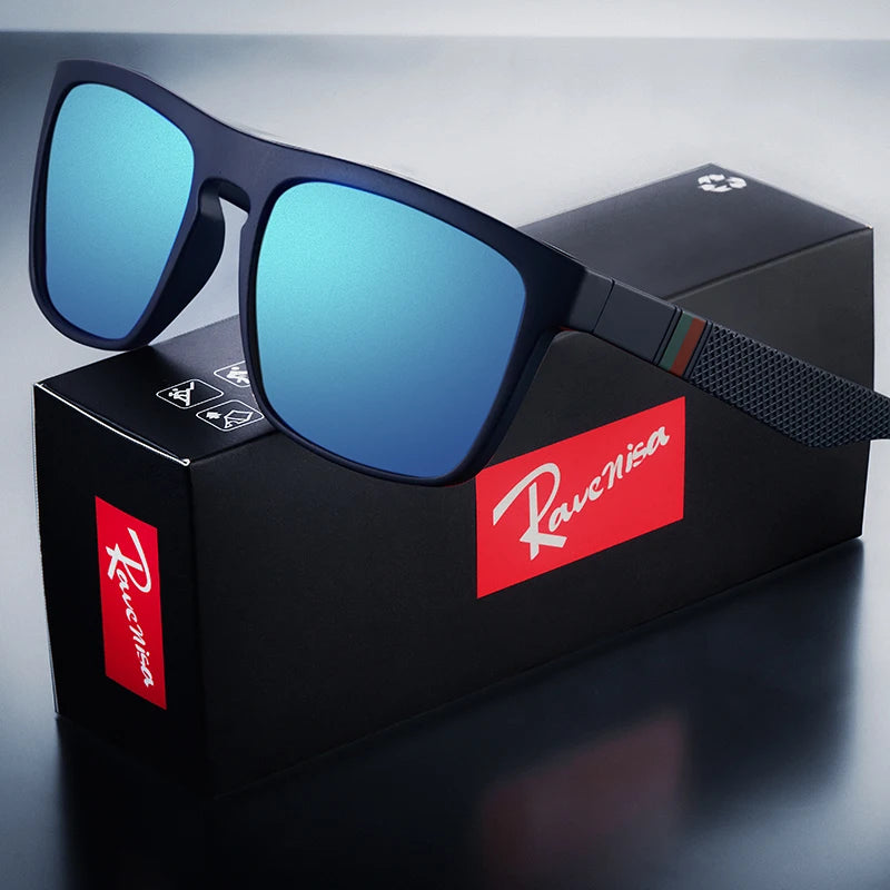 Fashion Square Vintage Polarized Sunglasses Men Women Retro Driving Fishing Sun Glasses UV400 Eyewear