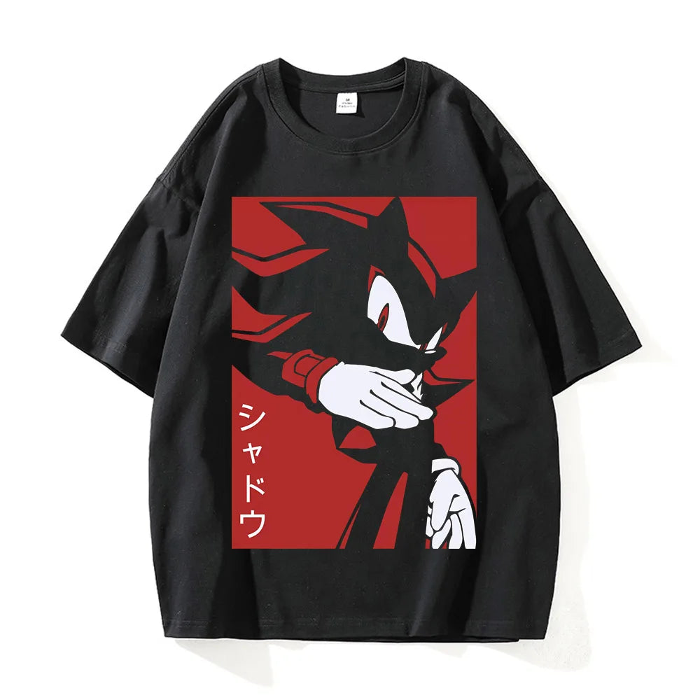 Men Clothing New in Top & Tees Mens T-Shirt Camisetas Shadow Hedgehog Tee Shirt Homme Graphic T-Shirts Men Tshirt for Men Ropa