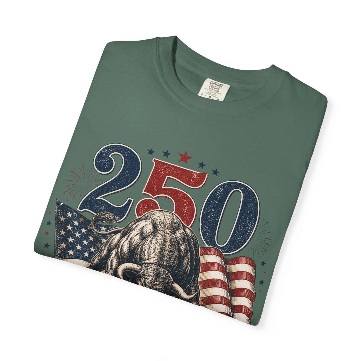 250 Years of Freedom 1776–2026 T-Shirt — Patriotic American Flag & Bald Eagle Anniversary Tee