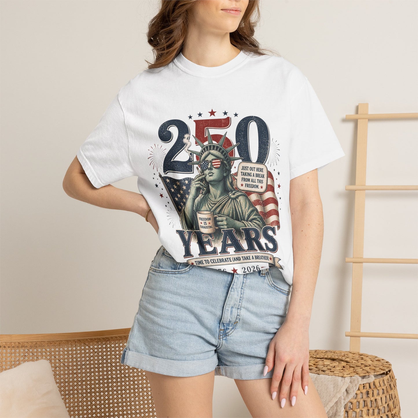250th Anniversary Statue of Liberty T-Shirt — 1776–2026 Patriotic Tee