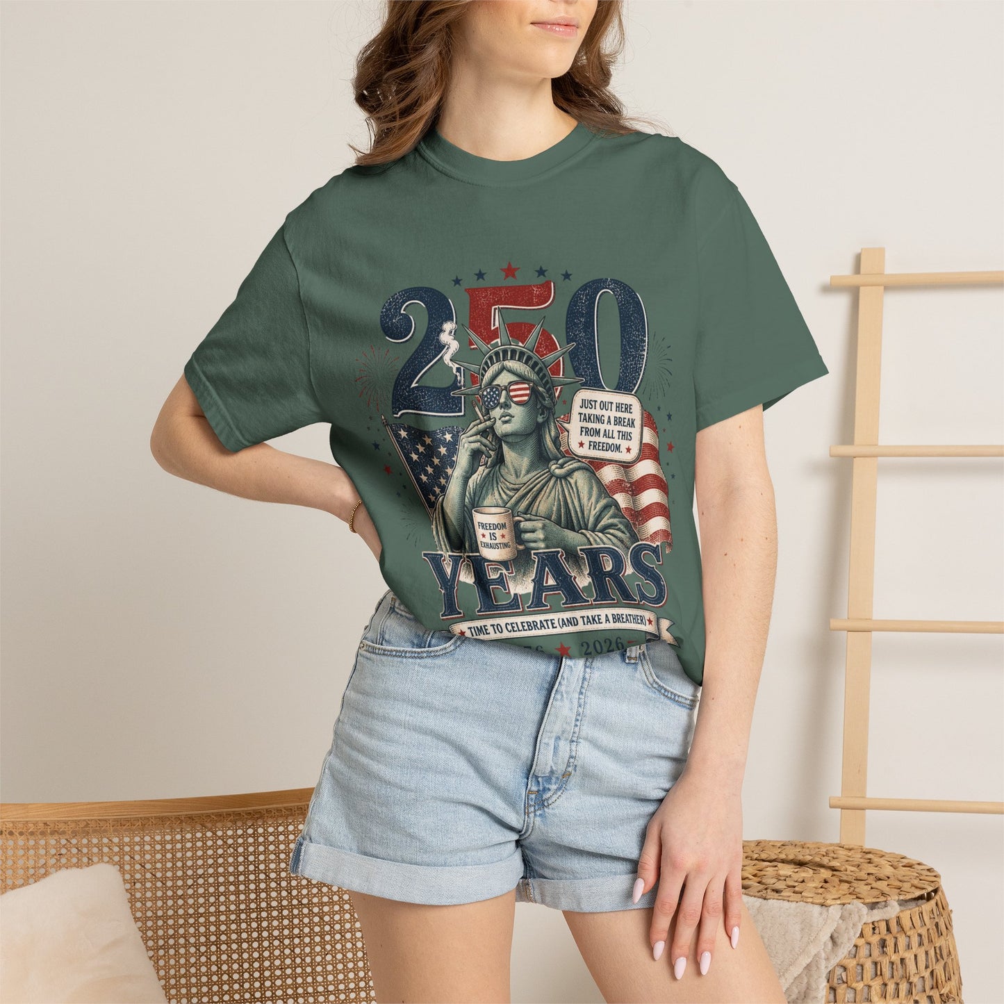 250th Anniversary Statue of Liberty T-Shirt — 1776–2026 Patriotic Tee
