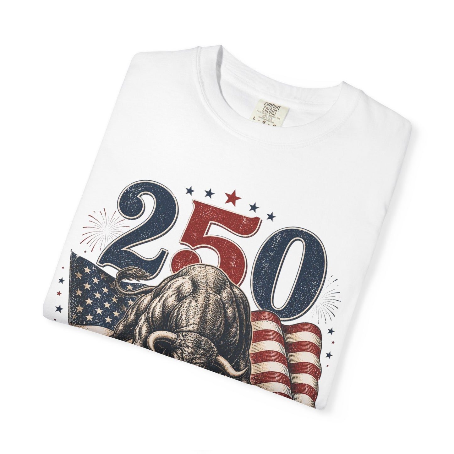 250 Years of Freedom 1776–2026 T-Shirt — Patriotic American Flag & Bald Eagle Anniversary Tee