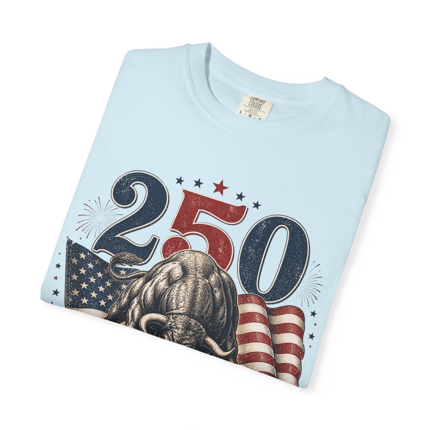 250 Years of Freedom 1776–2026 T-Shirt — Patriotic American Flag & Bald Eagle Anniversary Tee