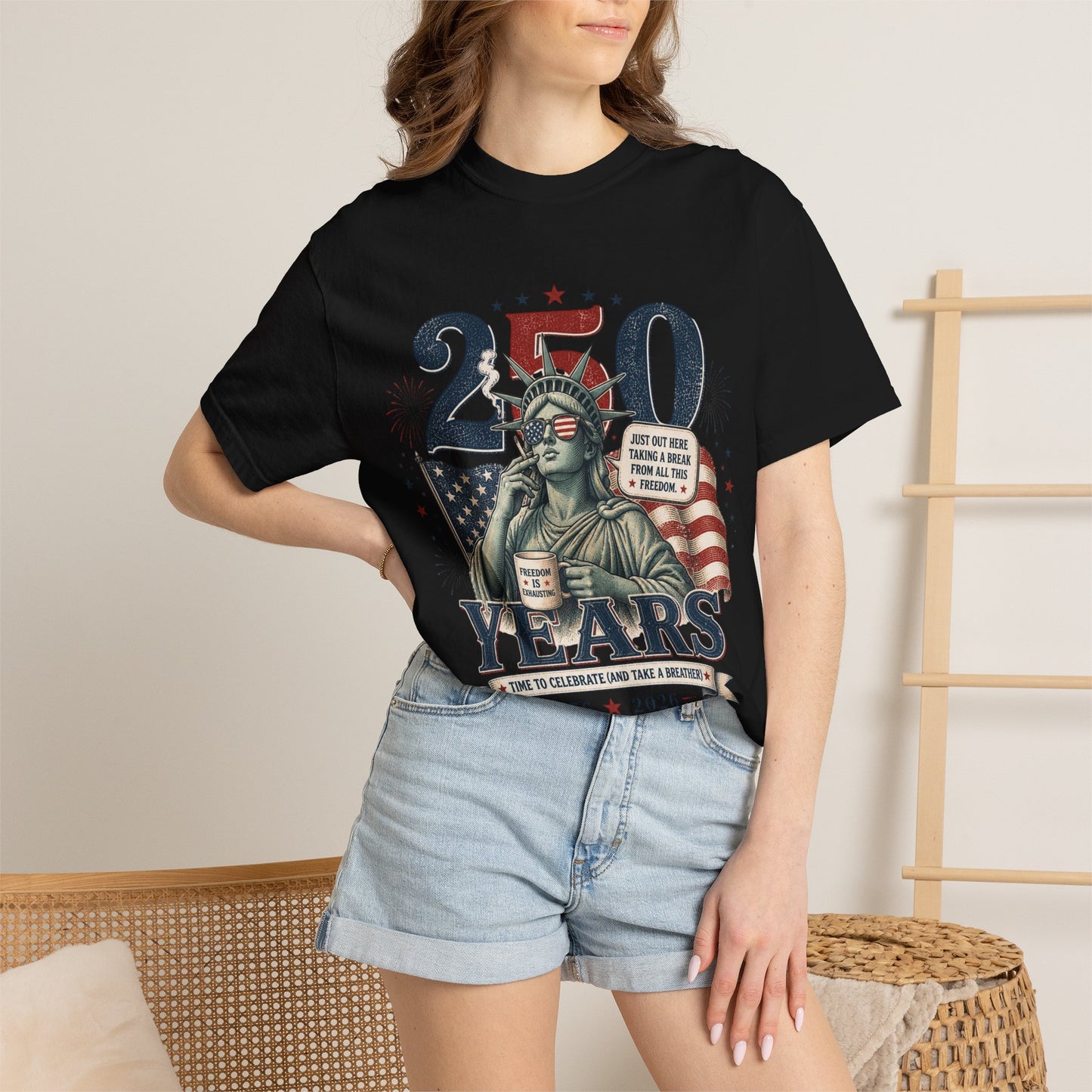250th Anniversary Statue of Liberty T-Shirt — 1776–2026 Patriotic Tee