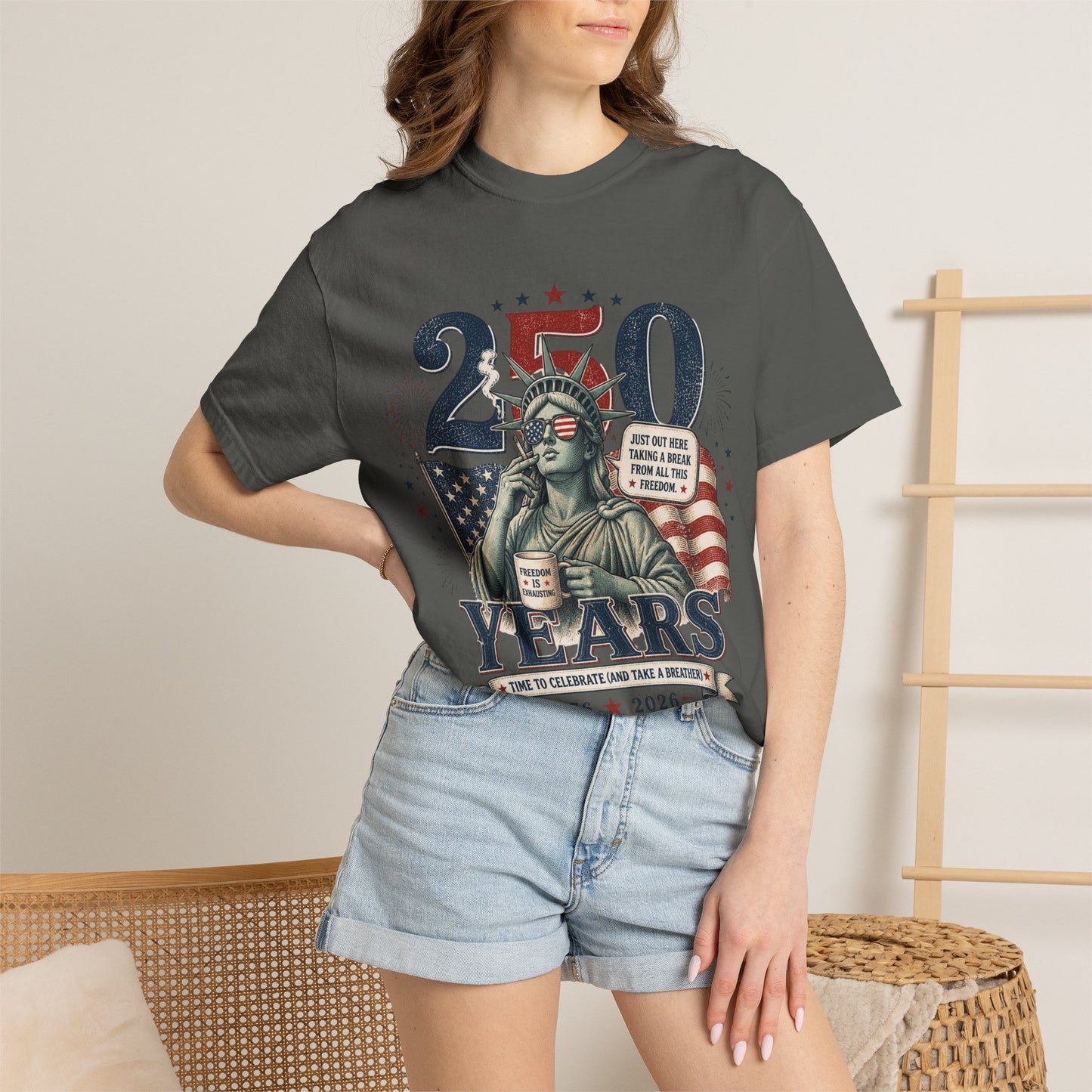 250th Anniversary Statue of Liberty T-Shirt — 1776–2026 Patriotic Tee
