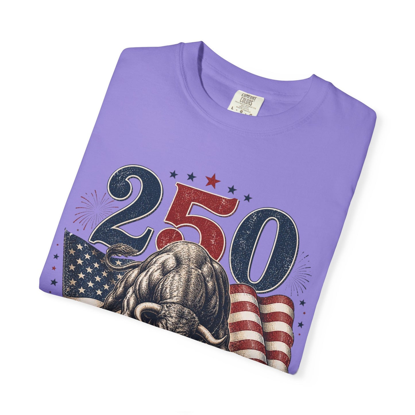 250 Years of Freedom 1776–2026 T-Shirt — Patriotic American Flag & Bald Eagle Anniversary Tee