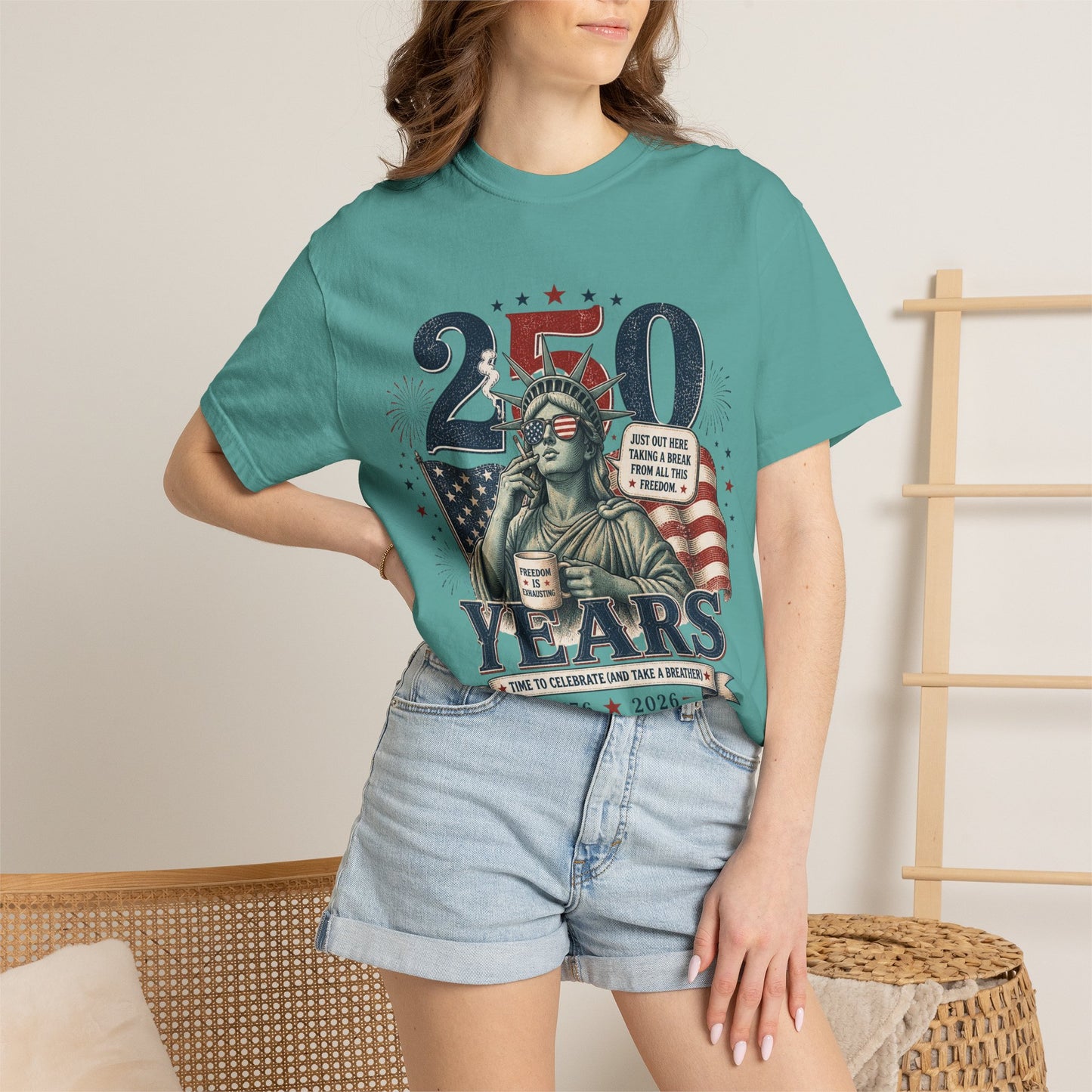 250th Anniversary Statue of Liberty T-Shirt — 1776–2026 Patriotic Tee