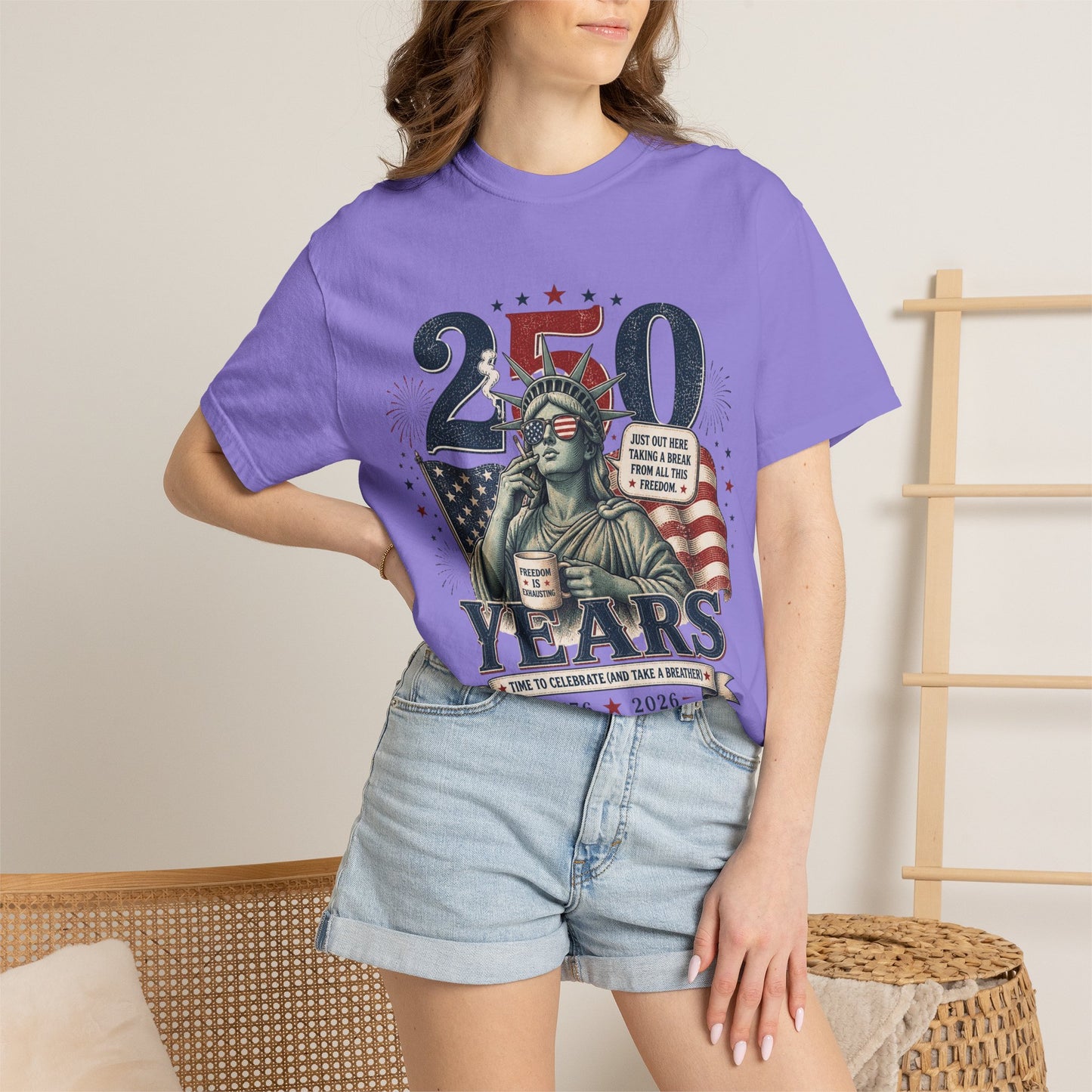 250th Anniversary Statue of Liberty T-Shirt — 1776–2026 Patriotic Tee