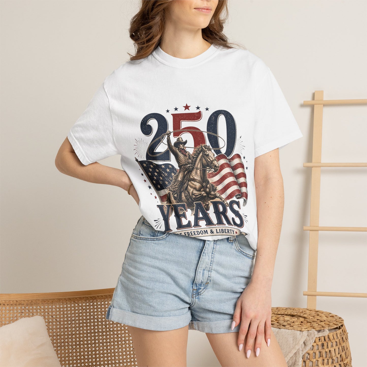 250 Years of Freedom T-Shirt – 1776–2026 American Flag Patriotic Tee