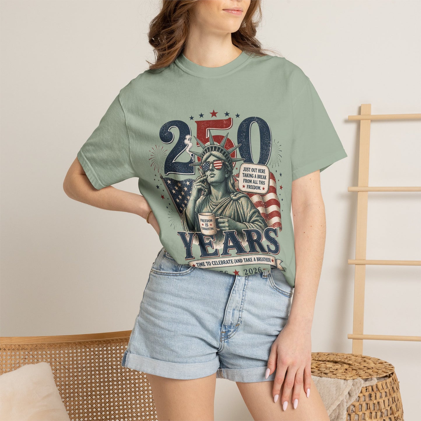 250th Anniversary Statue of Liberty T-Shirt — 1776–2026 Patriotic Tee