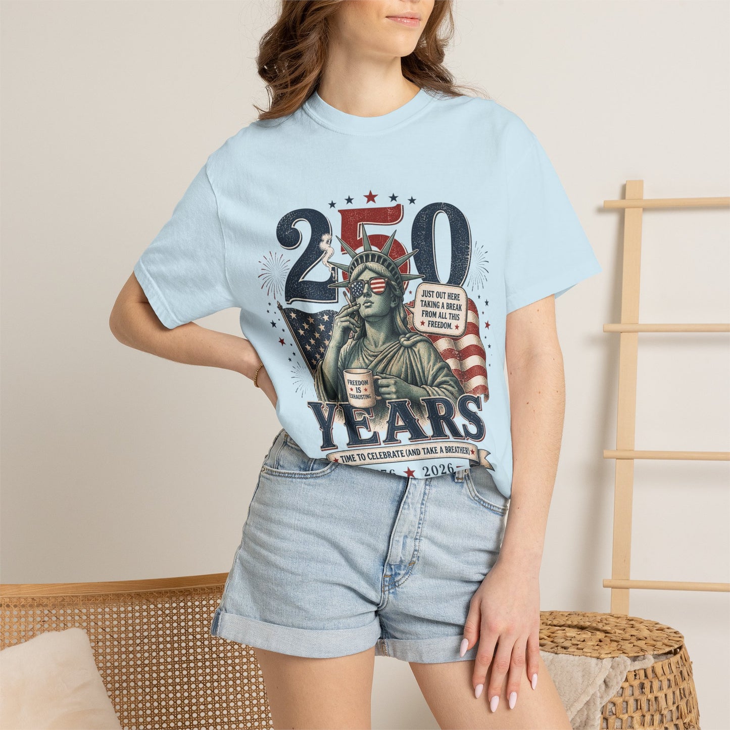 250th Anniversary Statue of Liberty T-Shirt — 1776–2026 Patriotic Tee
