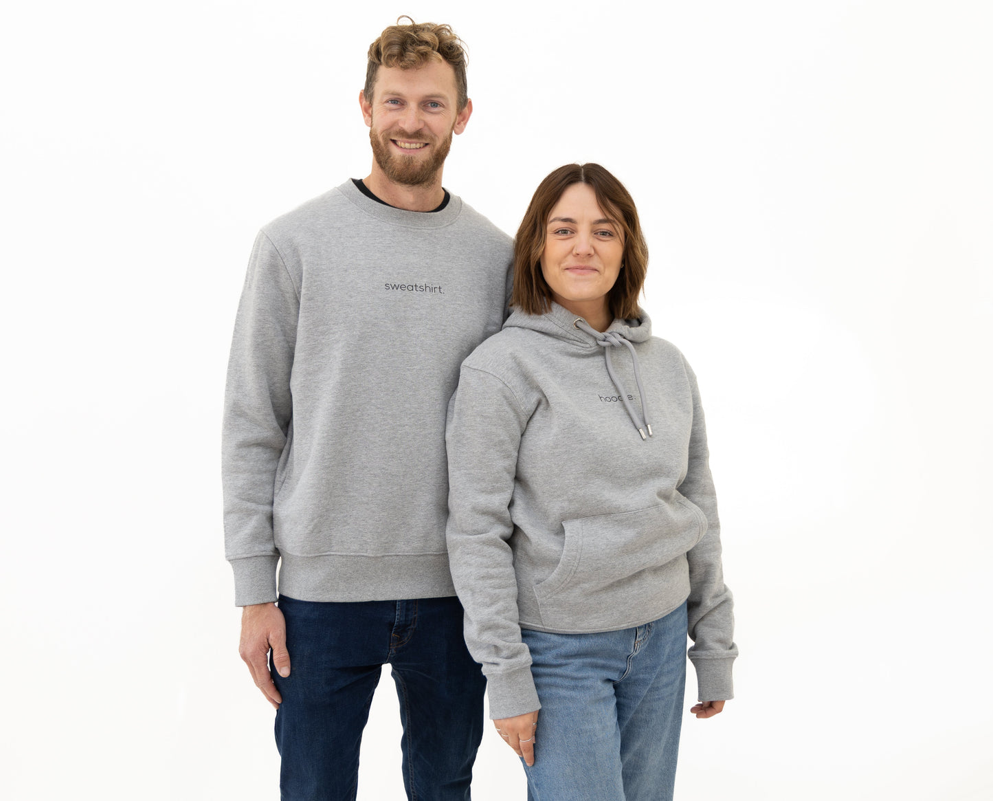 simple. sweatshirt. snug. grey-marl.