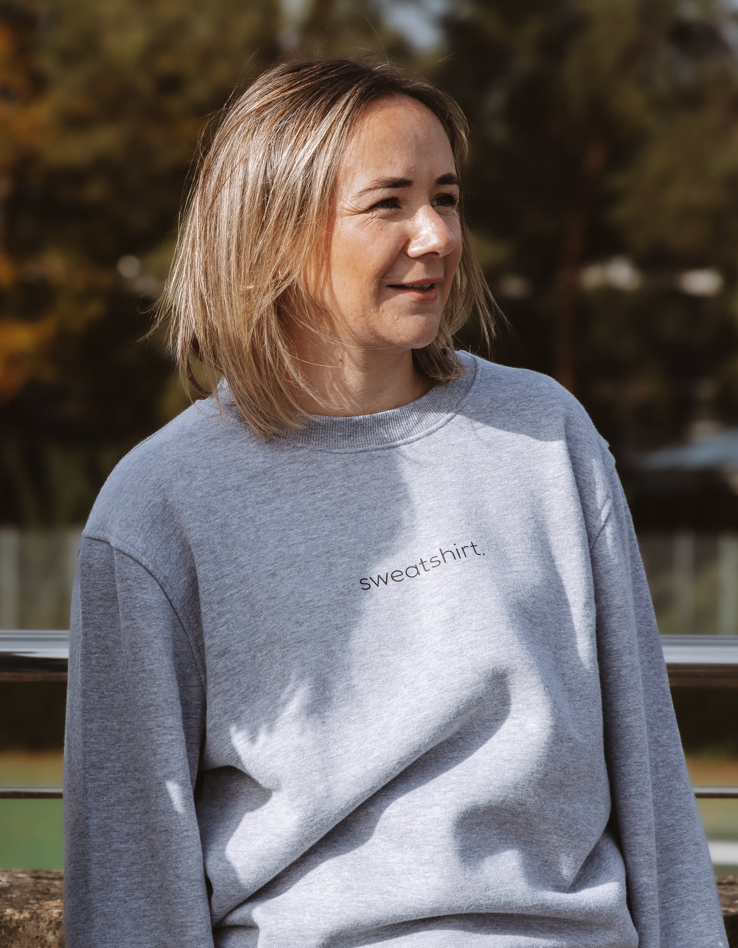 simple. sweatshirt. snug. grey-marl.