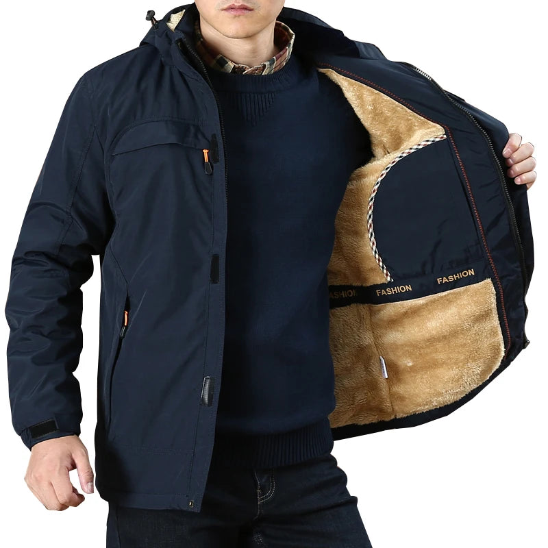 Jaqueta De Inverno Longo Ropa Fashion Vestido Invierno Work Out Clothes Plus Size Men's  Coat Faux Fur Lining Winter Jacket