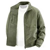 Double-sided Wear Jacket for Men with Fleece Lining, Warm Stand-up Collar, Outdoor Windproof and Waterproof Men's Top