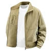 Double-sided Wear Jacket for Men with Fleece Lining, Warm Stand-up Collar, Outdoor Windproof and Waterproof Men's Top