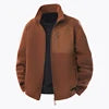 Men's Autumn Outdoor Hiking Wear Keep Warm Stand Collar Breathable Light Weight Polartec 420 Polar Fleece Jacket