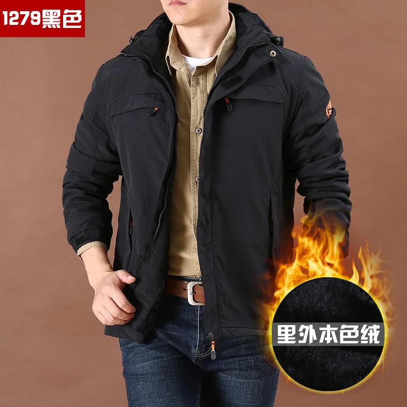 Jaqueta De Inverno Longo Ropa Fashion Vestido Invierno Work Out Clothes Plus Size Men's  Coat Faux Fur Lining Winter Jacket