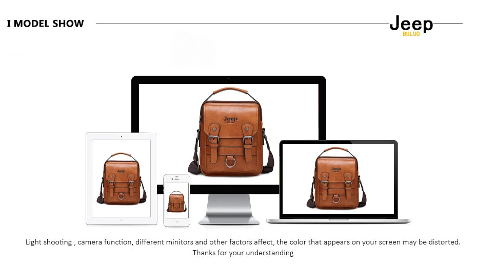 Men's Leather Messenger Bag – Large Capacity Business Shoulder Bag