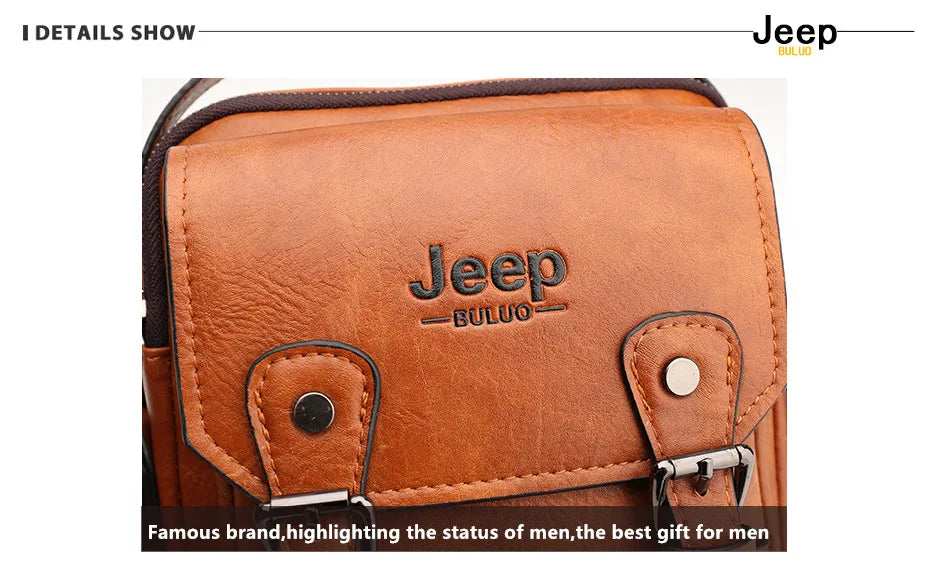 Men's Leather Messenger Bag – Large Capacity Business Shoulder Bag