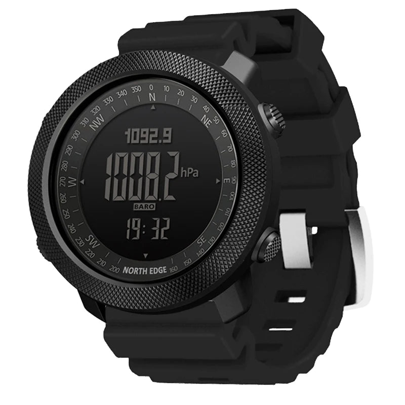 NORTH EDGE Men's Sport Digital Watch – Altimeter, Compass & 50M Waterproof