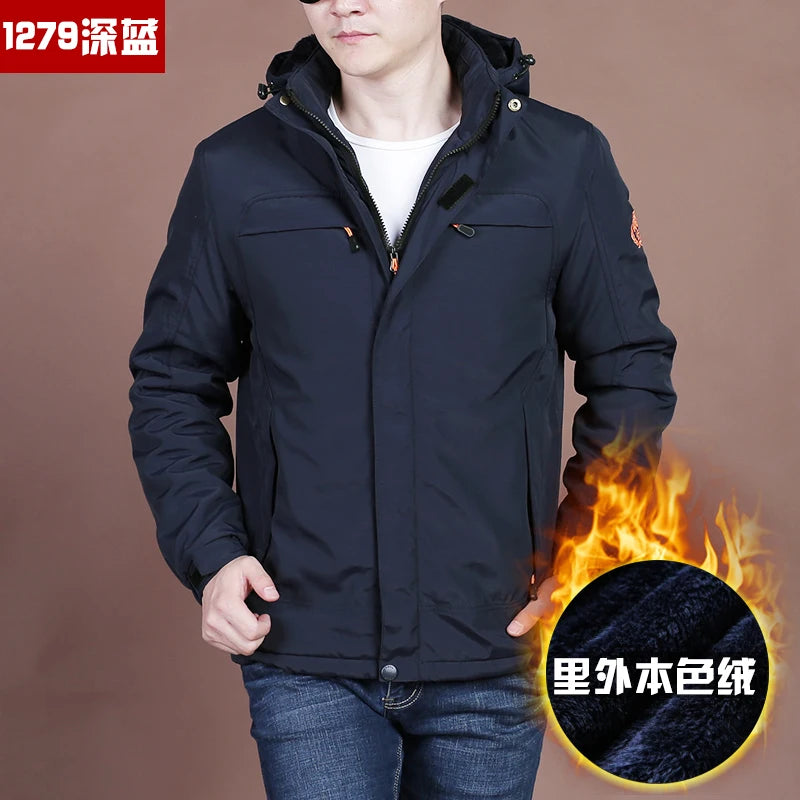 Jaqueta De Inverno Longo Ropa Fashion Vestido Invierno Work Out Clothes Plus Size Men's  Coat Faux Fur Lining Winter Jacket