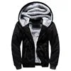 Premium Men's Athletic Hoodie Winter Zip Pullover Sherpa Lining Embroidered Thicke Hoodies Woven Weave Plus Size Stylish for Men