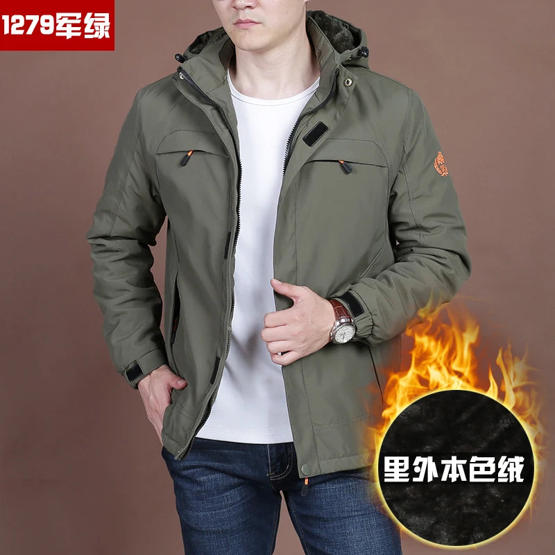 Jaqueta De Inverno Longo Ropa Fashion Vestido Invierno Work Out Clothes Plus Size Men's  Coat Faux Fur Lining Winter Jacket