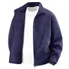Double-sided Wear Jacket for Men with Fleece Lining, Warm Stand-up Collar, Outdoor Windproof and Waterproof Men's Top