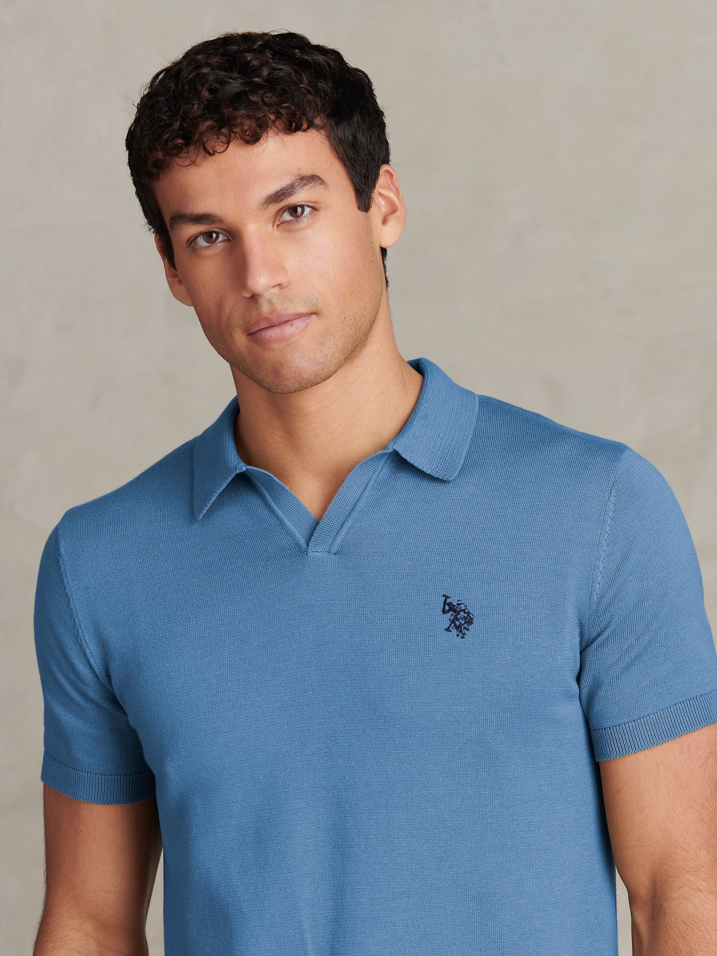 Mens Combed Cotton Double Horsemen Revere Polo Shirt Riviera