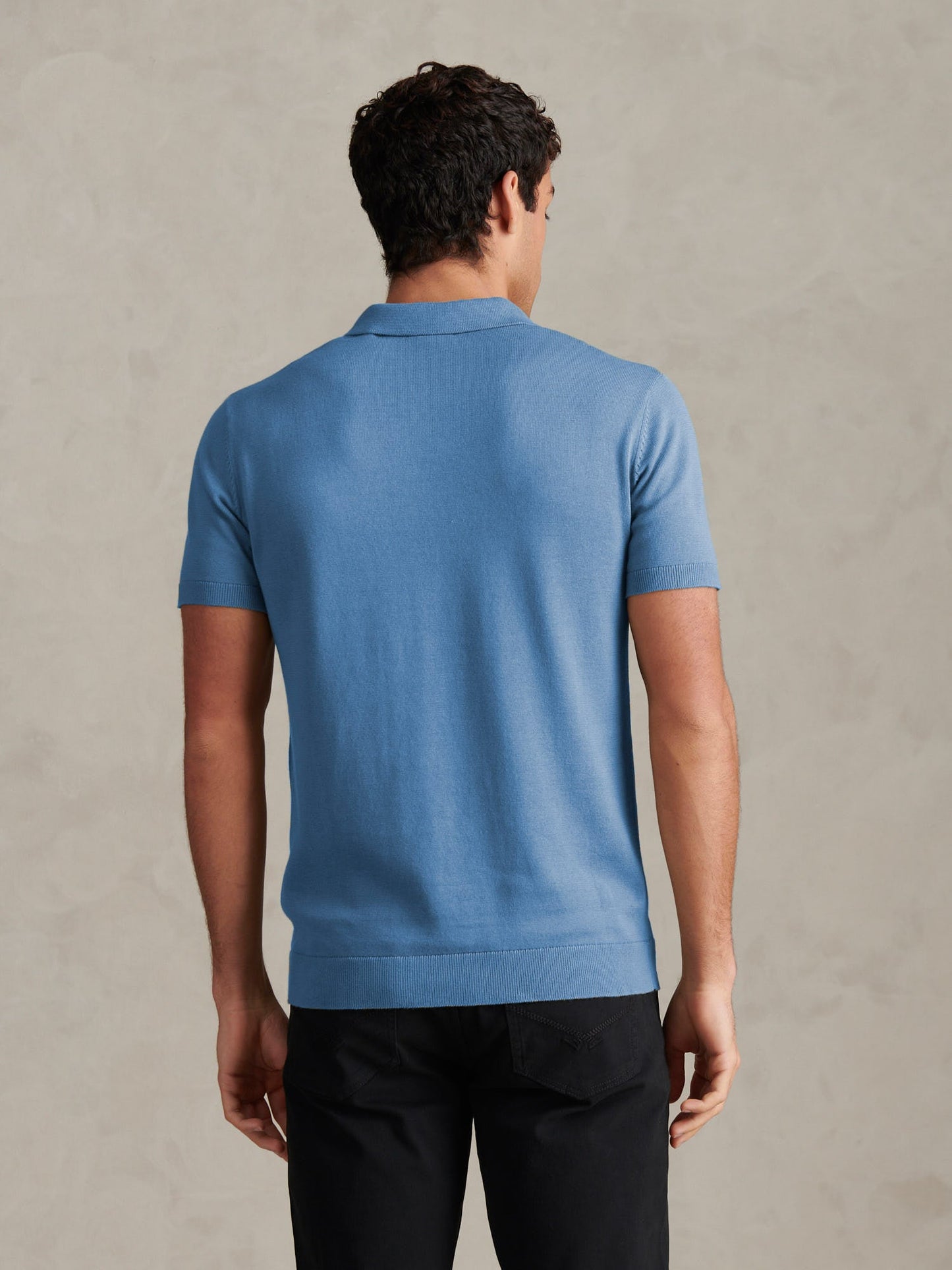 Mens Combed Cotton Double Horsemen Revere Polo Shirt Riviera