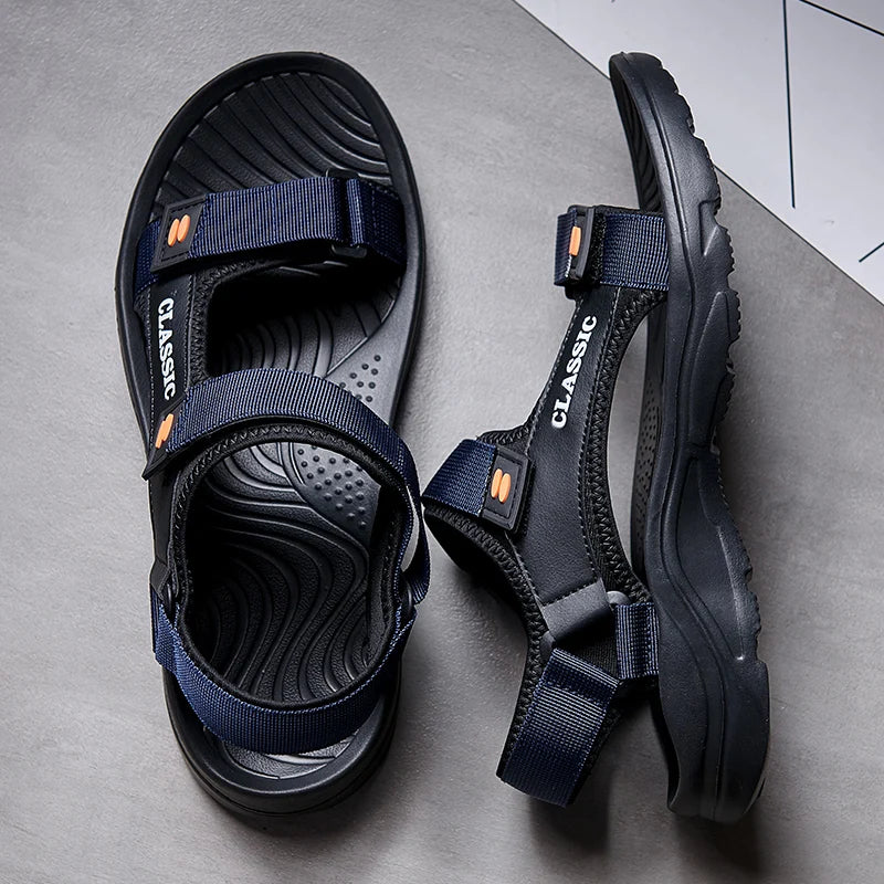 Men Sandals Summer Leisure Beach Holiday Sandals Men Shoes New Outdoor Sneakers Male Retro Comfortable Casual Sandals Men