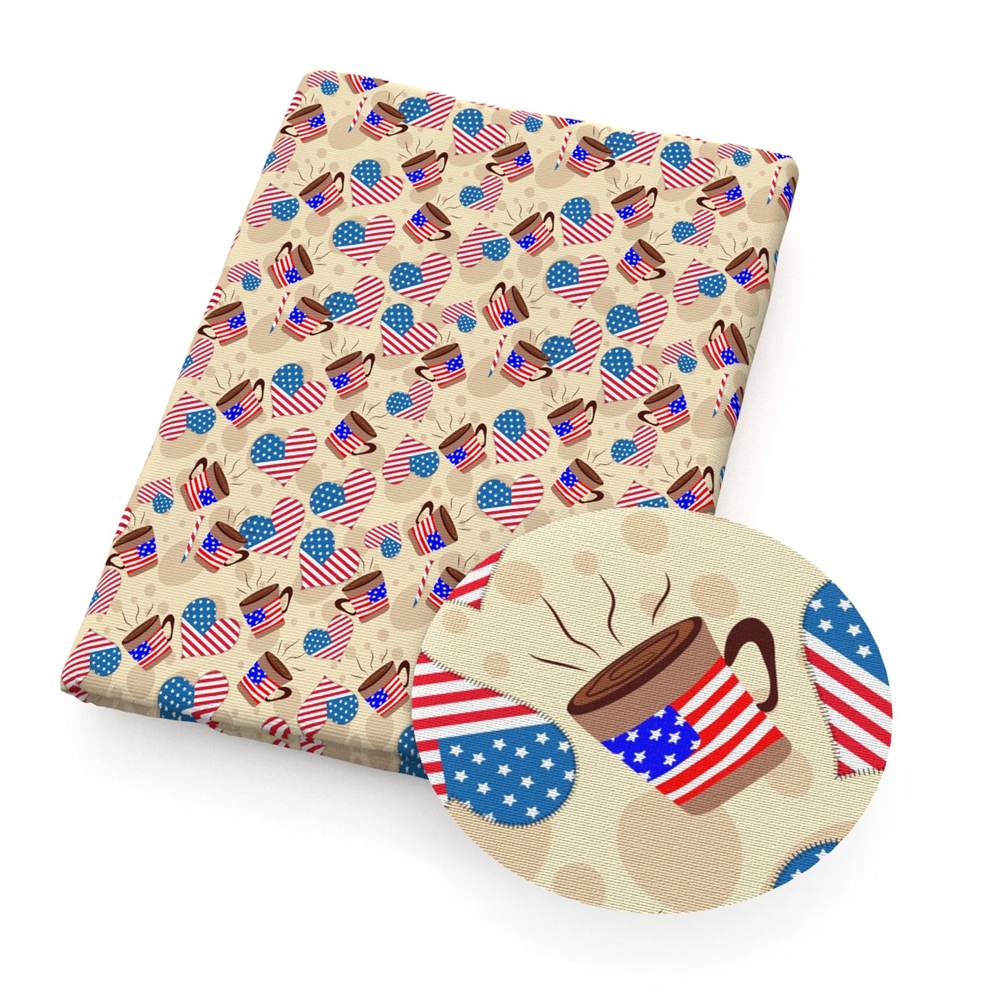 50*145cm 4th Of July Independence Day Polyester Cotton/Swimwear Fabric for Tissue Sewing Quilting Fabrics Needlework Quilt DIY