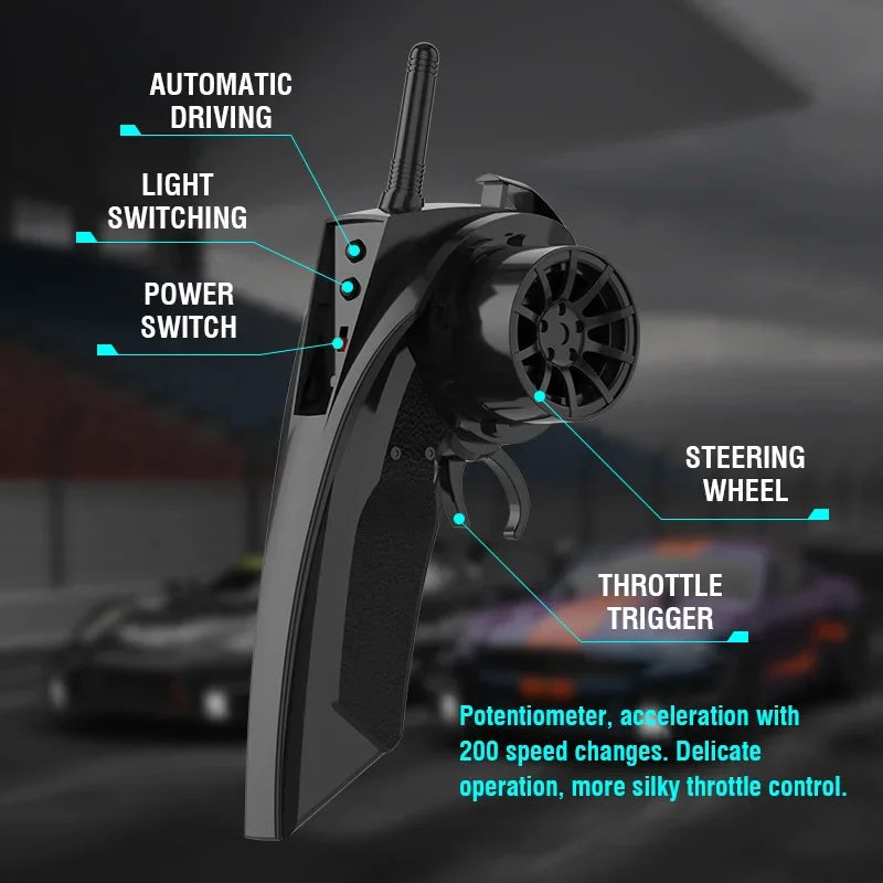 1/14 Large Remote Control Drift Car 2.4G 50km/h High Speed Electric RC Racing Supercar Toys for Boys Children's Birthday Gift