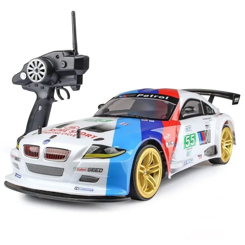 Remote Control Car 1:10 4wd 70km/H High Speed Drift Racing RC Car Simulation Gtr Car Toy Off-Road Rc Car Kids Toys