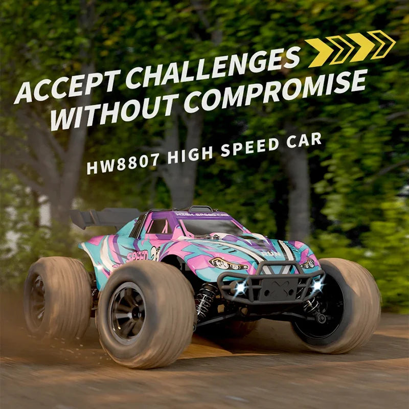 2025 New 1:16 4WD Remote Control Car 35 km/h High-Speed Off-Road RC Car All-Terrain 2.4G Electric RC Car with LED Lights