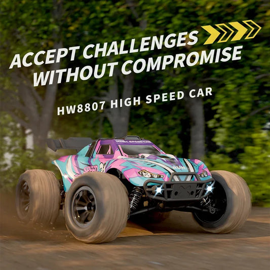 2025 New 1:16 4WD Remote Control Car 35 km/h High-Speed Off-Road RC Car All-Terrain 2.4G Electric RC Car with LED Lights