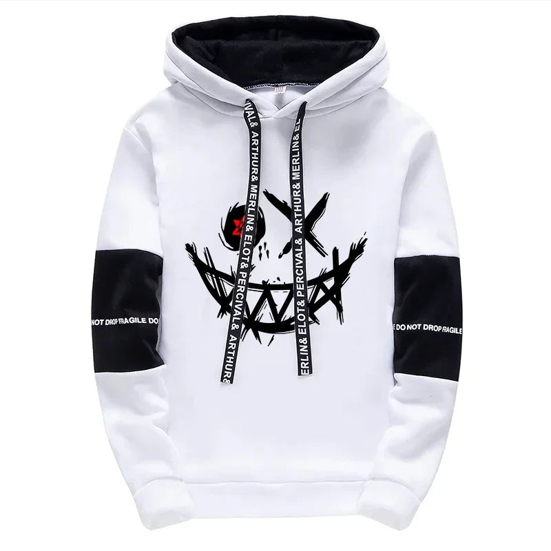 Men's Printed Tracksuit — Casual Hoodie & Sweatpants Streetwear Set