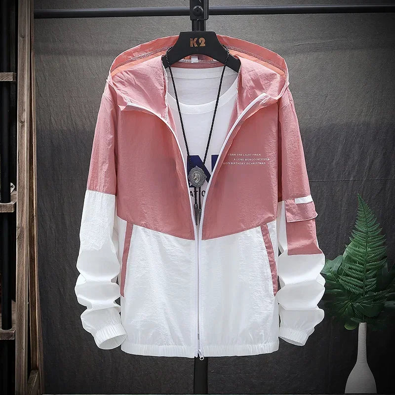 Summer Jacket Men's Thin Loose Jacket Student's Korean-style Trendy Sun Protection Casual Top