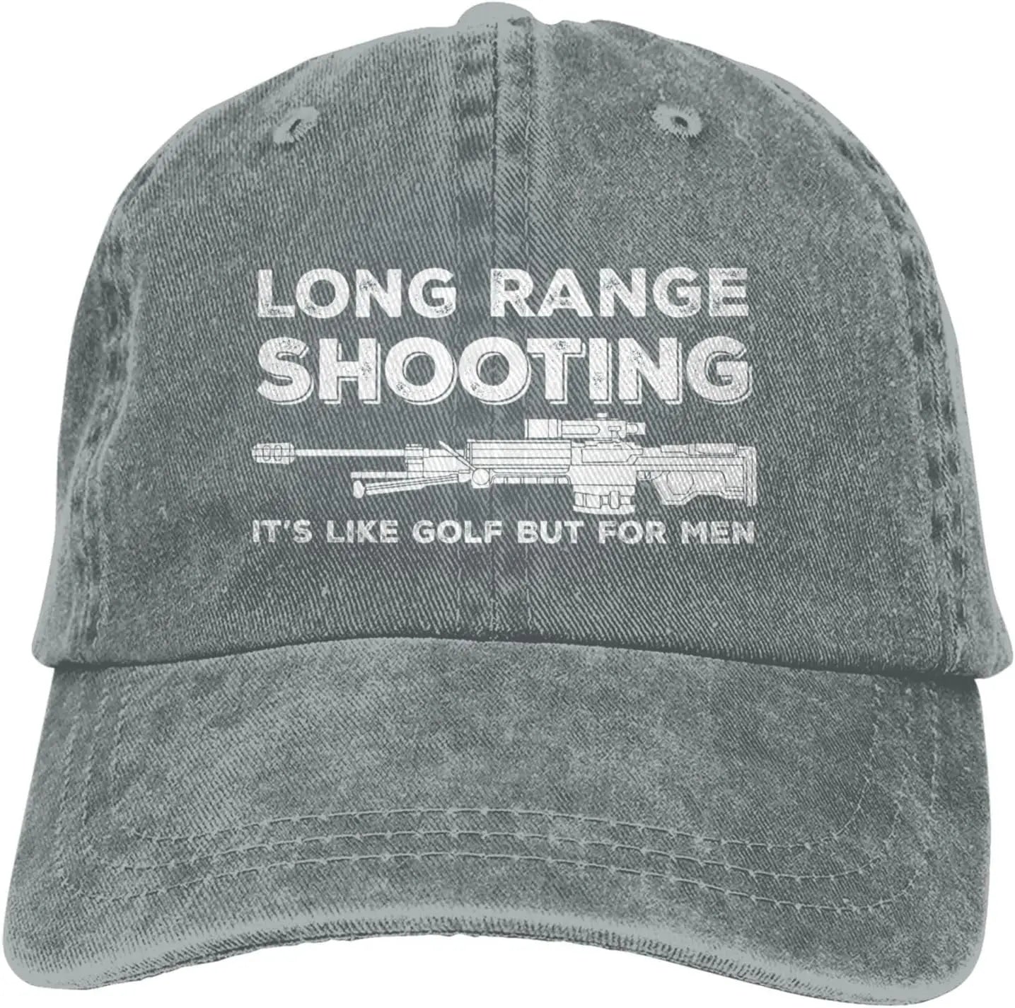 Funny Hat Long Ranges Shooting It's Like Golf But for Men Hat Men Dad Hats Cool Caps