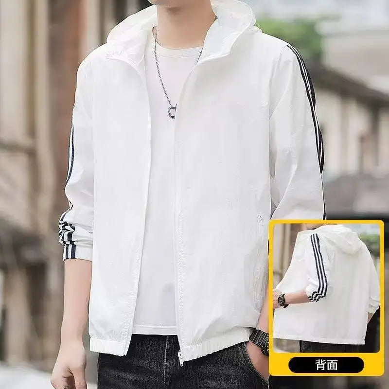 2025 New Summer Sunscreen Jacket Men's Women's Lightweight Quick-drying UV-proof Windbreaker Outdoor Camping Solid Color Tops