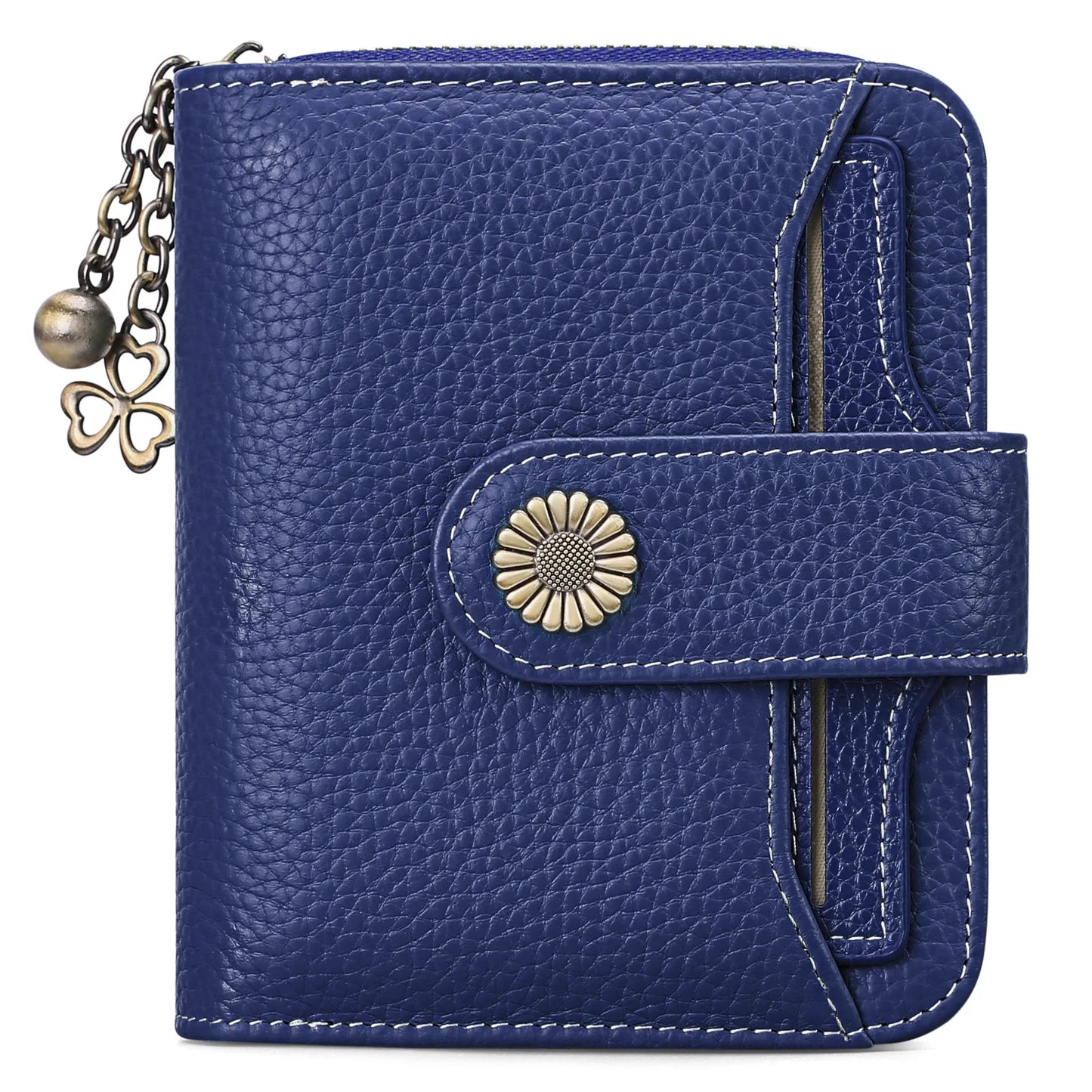 2025 Luxury Women Wallet Lady Split Leather Vintage Bifold Purse Female RFID Card Holder RetroCoins Bag Gift for Mom Box Packing