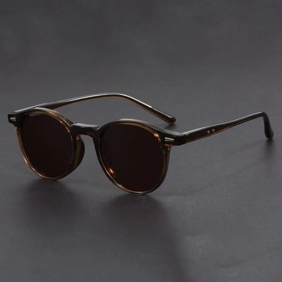 1PC Ultra-light Sunglasses Round Frame UV Sunglasses Retro Fashion Ladies Sunglasses Men's Sunglasses