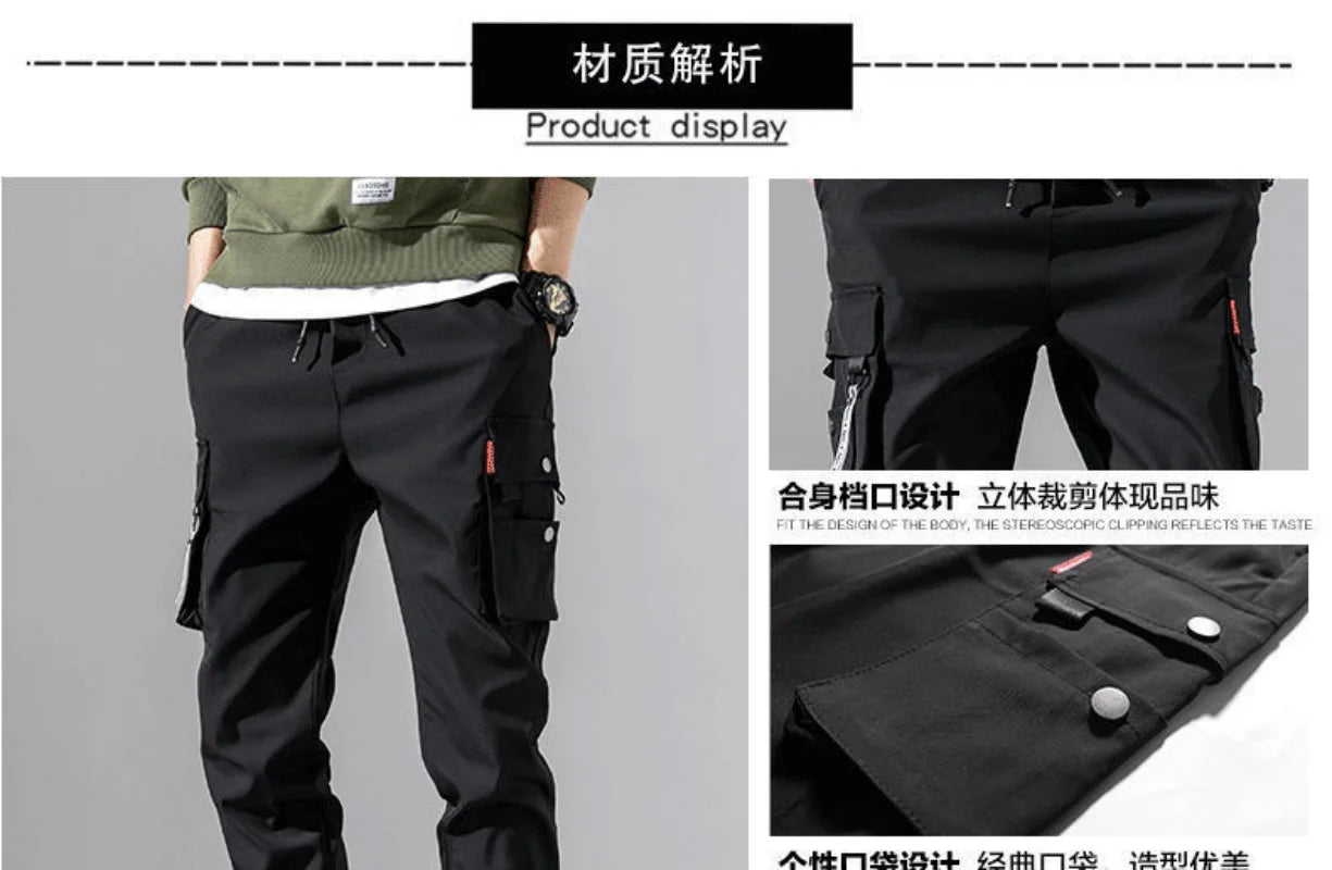 2025 New Men Work Pants Male Tactical Pants Workwear Multi Pocket Casual Training Pants Jogging and Hiking Casual Trousers